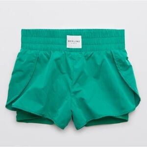 Aerie Offline Hugger Champ Short in Pine